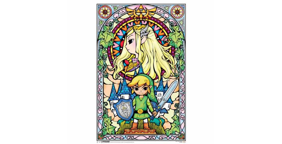 Постер The Legend Of Zelda (Stained Glass)